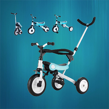 HZDMJ 3 in 1 Folding Balance Tricycle
