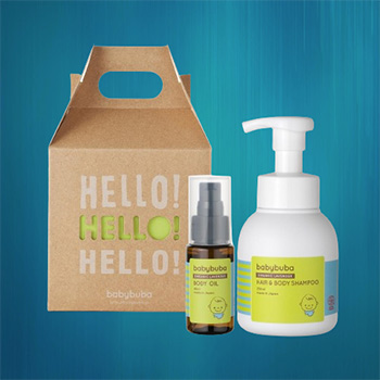 Babybuba Organic Baby Gift Set (Shampoo & Oil) for newborn